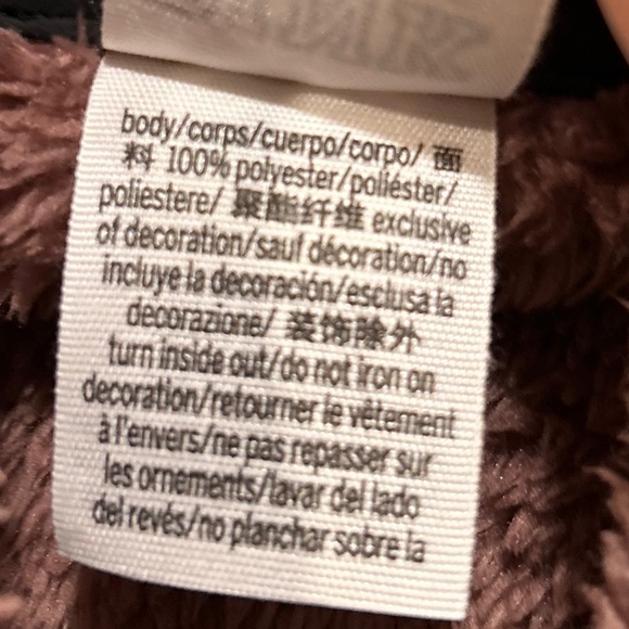 🔸5/30$!! PINK VS Plush Fuzzy Half Zip Front Pocket Pull Over Sweater - Picture 2 of 14